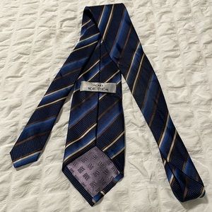 Blue and brown striped XMI for Nordstrom tie